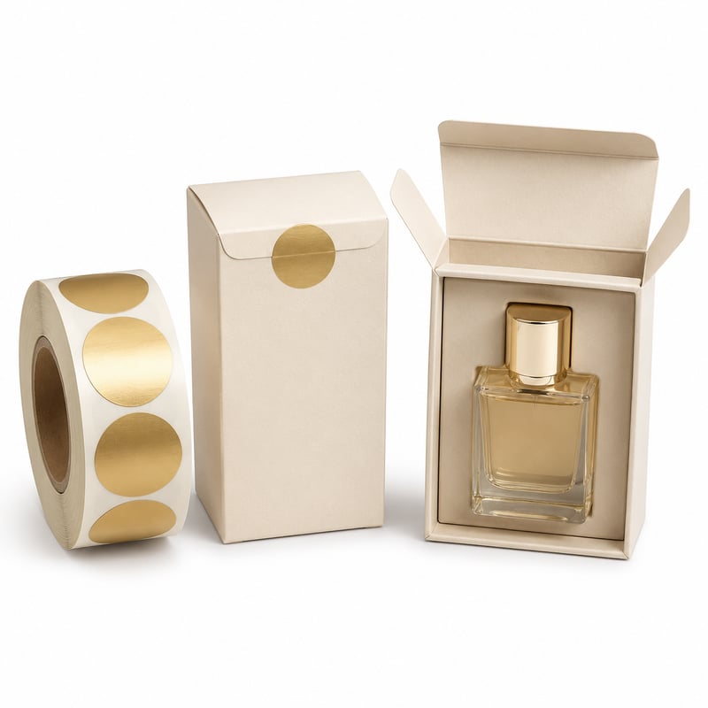 Metallic Perfume Seal Labels