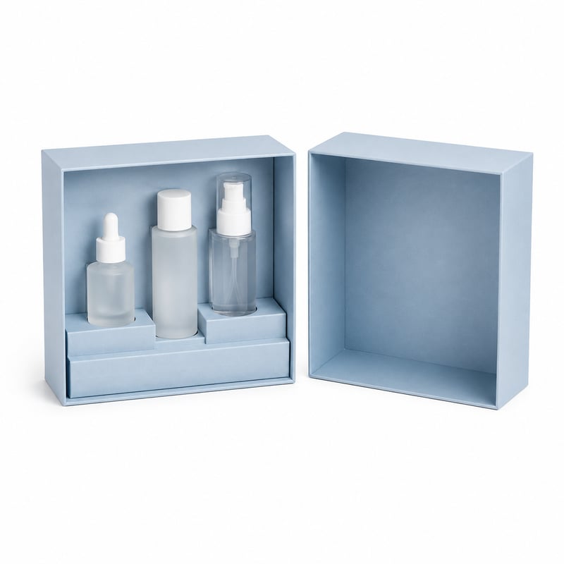 Skincare Trio Lid and Base Box