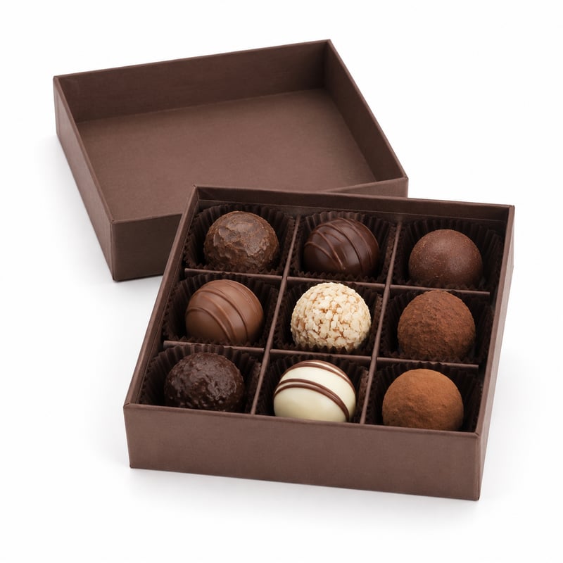 Truffle Lid and Base Box